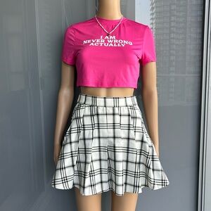 Garage Pleated Mini Skirt